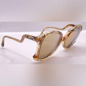 Vintage Wimbledon Eyewear Lucky Miss-3 Brown Oval Sunglasses Frames Only